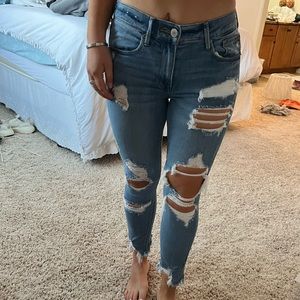 Womens Express Ripped Jeans Size 4 short
